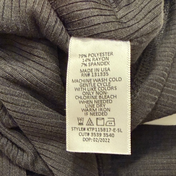 Evereve Henri Rib black square neck tank size XL NWT - Picture 5 of 7